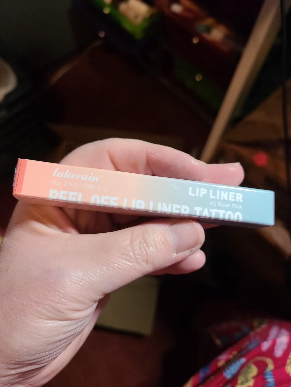 Lip Liner Peel Off Tattoo - Rose Pink